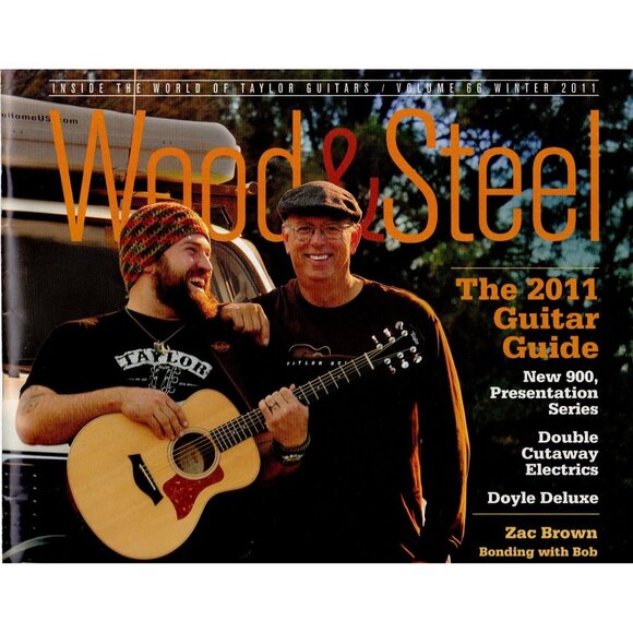 Taylor Wood & Steel 2011 Guitar Guide Magazine Featuring Zac Brown, beautiful! - Picture 1 of 5